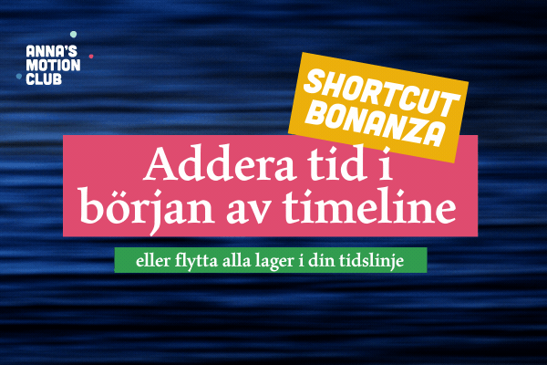Shortcut bonanza, Annas Motion Club
