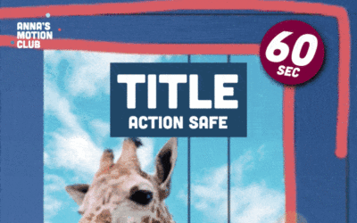 Title action safe i After Effects