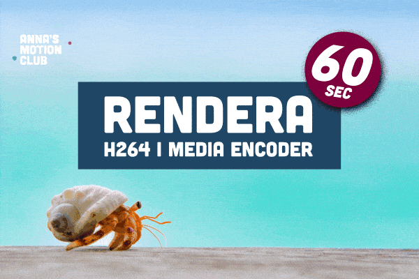 rendera h264 After Effects, Annas Motion Club