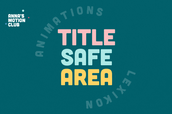Title safe area, Annas Motion Club