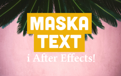 Maska text i After Effects