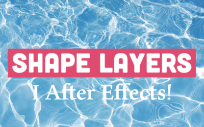 Shape layer i After Effects