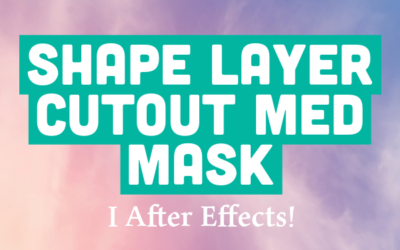 Mask på Shape Layer i After Effects