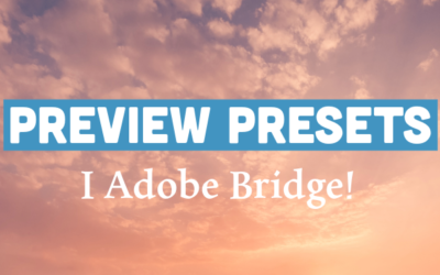 Preview presets i Adobe Bridge