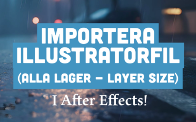 Importera Illustratorfil till After Effects 3