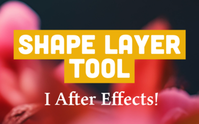 Shape layer tool i After Effects