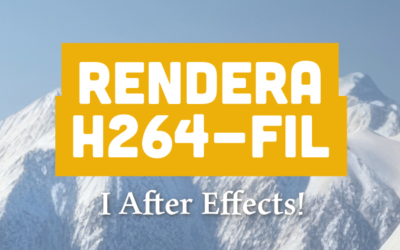 Rendera H264-fil i After Effects
