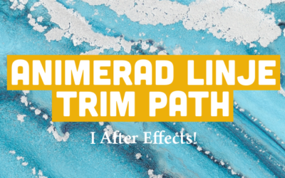 Animerad linje Trim Path i After Effects