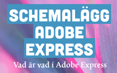 Schemalägg i Adobe Express