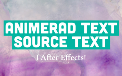 Animerad Text i After Effects